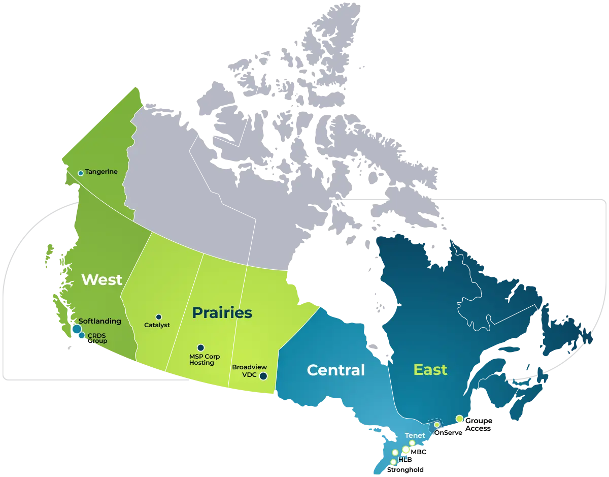 MSP Corp Regional Map